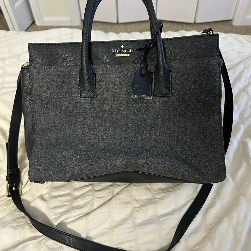 Kate Spade Charcoal and Black Handbag